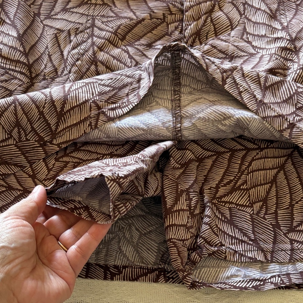 White Stag Women’s Leaf-Print Athletic Skort Brown/Tan EUC 14 - Picture 3 of 11